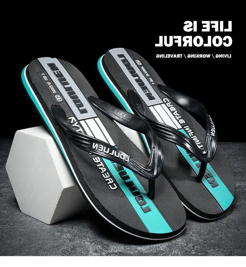 Fujian manufacturers 2024 new flip-flops men's leisure beach sandals men's flip-flops summer outdoor non-slip slippers — feature 11