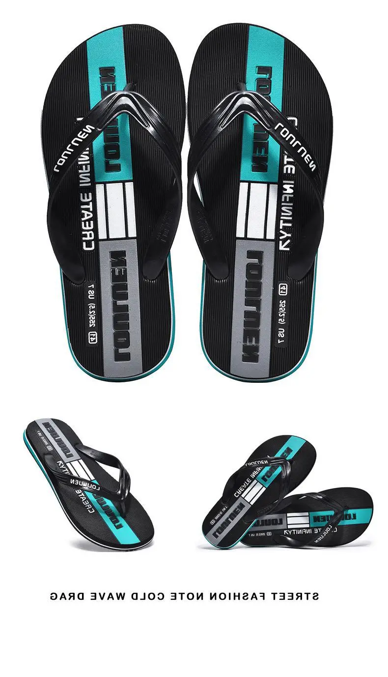 Fujian manufacturers 2024 new flip-flops men's leisure beach sandals men's flip-flops summer outdoor non-slip slippers — feature 14