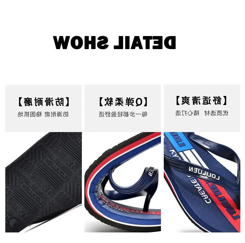 Fujian manufacturers 2024 new flip-flops men's leisure beach sandals men's flip-flops summer outdoor non-slip slippers — feature 4