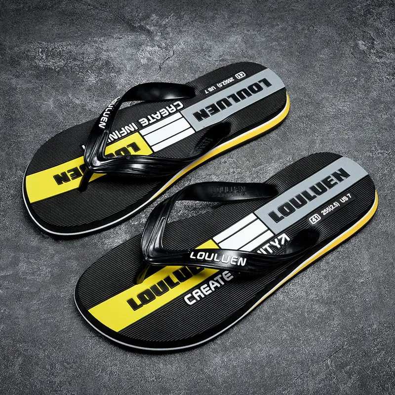 Fujian manufacturers 2024 new flip-flops men's leisure beach sandals men's flip-flops summer outdoor non-slip slippers - Image 3