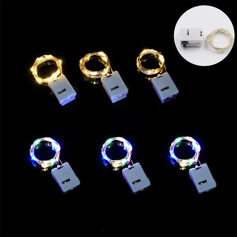 Led Copper Wire Light String Bouquet Decoration Atmosphere Colorful Light Strip Small Light String Street Stall Light String Bulk Wholesale H Light Strip