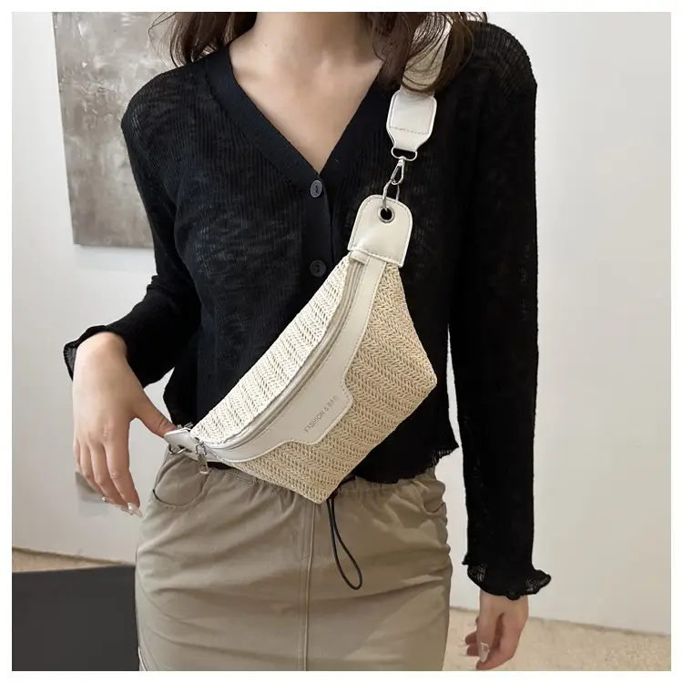 Women's Vintage Straw Waist Bag Niche Design 2024 — feature 12