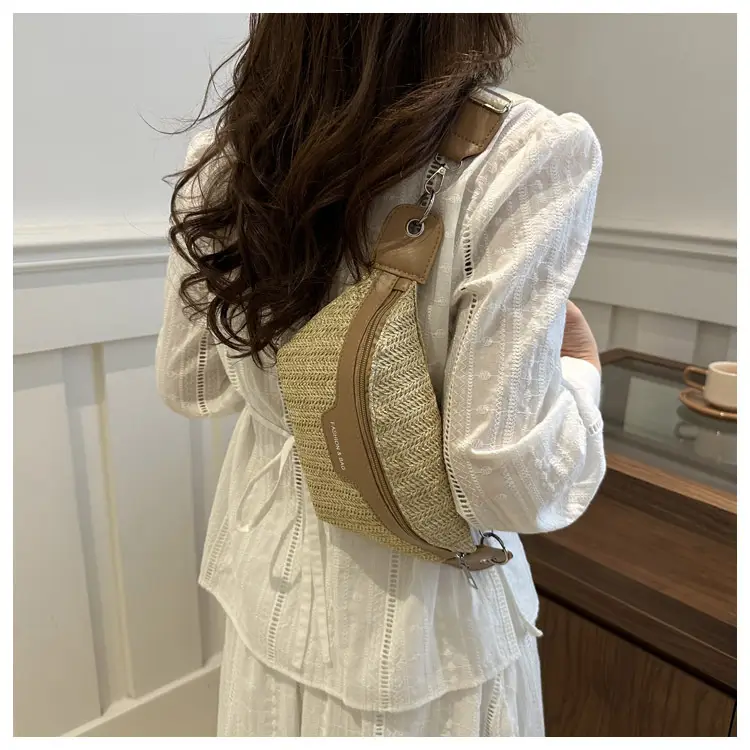 Women's Vintage Straw Waist Bag Niche Design 2024 — feature 14