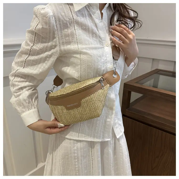 Women's Vintage Straw Waist Bag Niche Design 2024 — feature 16