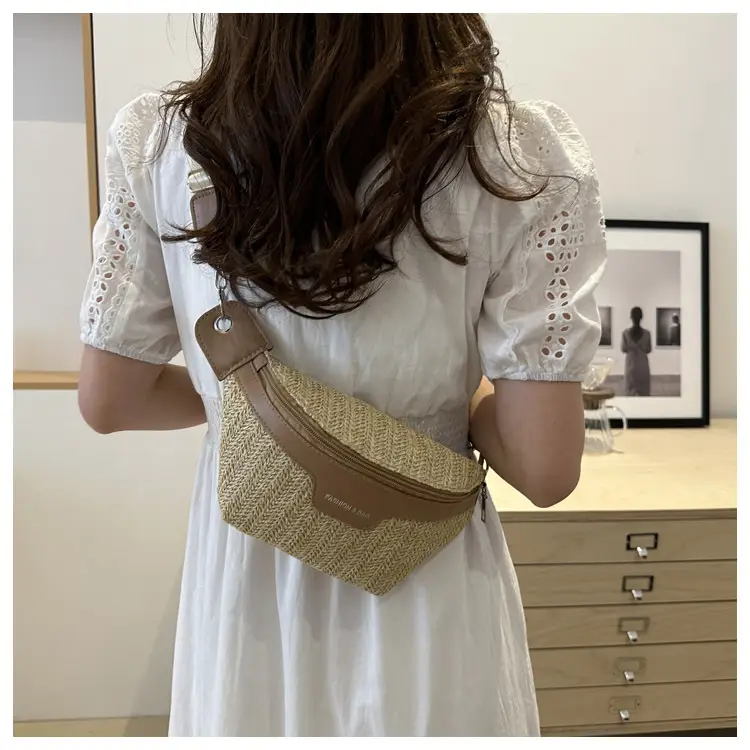 Women's Vintage Straw Waist Bag Niche Design 2024 — feature 19