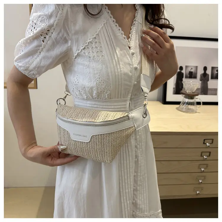 Women's Vintage Straw Waist Bag Niche Design 2024 — feature 21