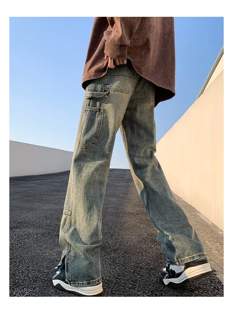 Men Vintage Cleanfit Jeans Loose Straight Sitting Pants — feature 12