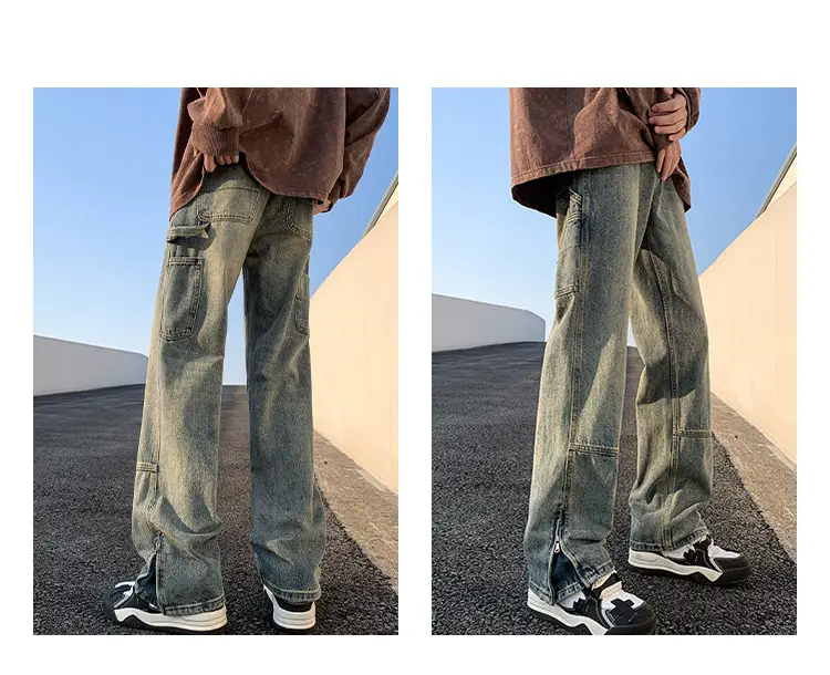 Men Vintage Cleanfit Jeans Loose Straight Sitting Pants — feature 14