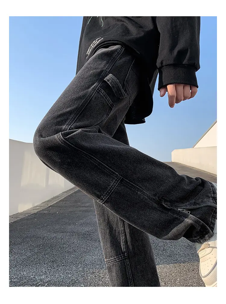 Men Vintage Cleanfit Jeans Loose Straight Sitting Pants — feature 7
