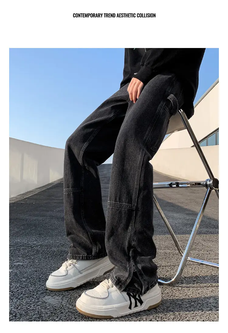 Men Vintage Cleanfit Jeans Loose Straight Sitting Pants — feature 8