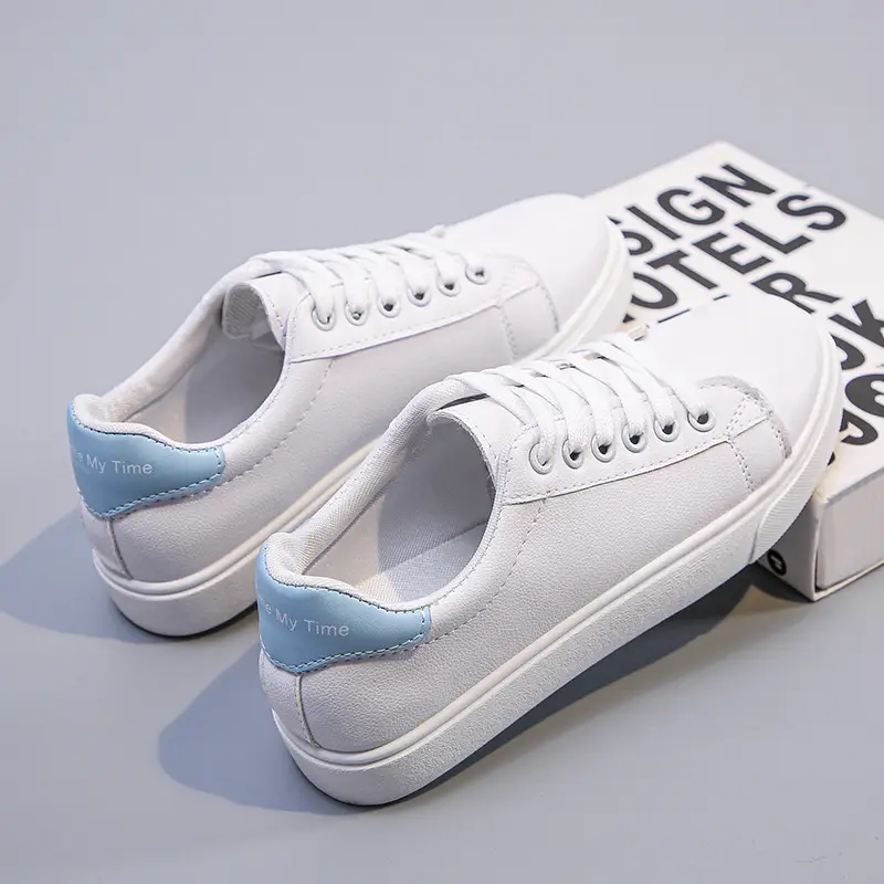 2025 Spring and Autumn Flat Low-Heeled Women's Single Shoes, White Sneakers, Student Sports Casual Shoes, Board Shoes, Women's Casual Versatile Shoes - Image 2