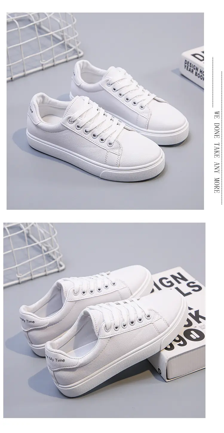2025 Spring and Autumn Flat Low-Heeled Women's Single Shoes, White Sneakers, Student Sports Casual Shoes, Board Shoes, Women's Casual Versatile Shoes — feature 12
