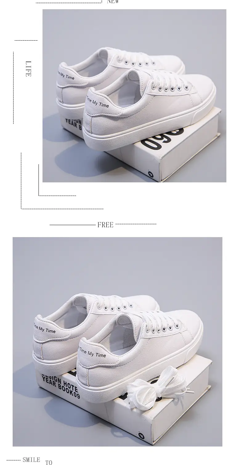 2025 Spring and Autumn Flat Low-Heeled Women's Single Shoes, White Sneakers, Student Sports Casual Shoes, Board Shoes, Women's Casual Versatile Shoes — feature 16
