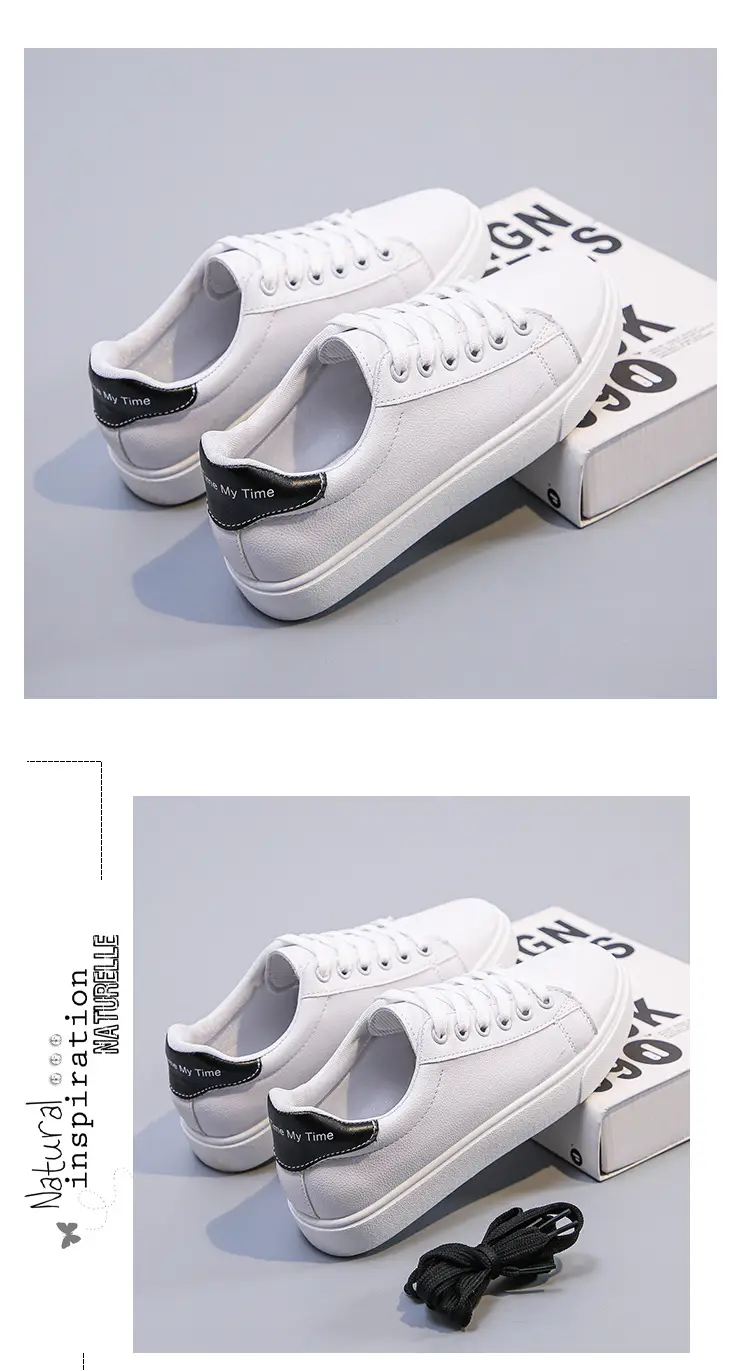 2025 Spring and Autumn Flat Low-Heeled Women's Single Shoes, White Sneakers, Student Sports Casual Shoes, Board Shoes, Women's Casual Versatile Shoes — feature 21