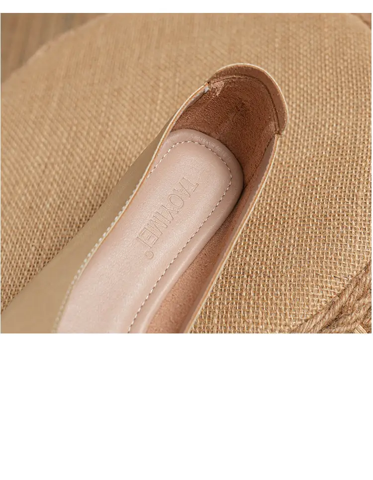 Square-Toe Low-Heeled Shallow Single Shoes for Women, Soft Leather Mother's Shoes, 2025 Spring and Autumn Style, Flat-Soled Work Shoes, Black — feature 5