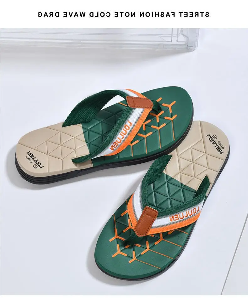 Fujian manufacturers 2024 cross-border new flip-flops men's summer non-slip flip-flop beach slippers men's eva sandals — feature 1