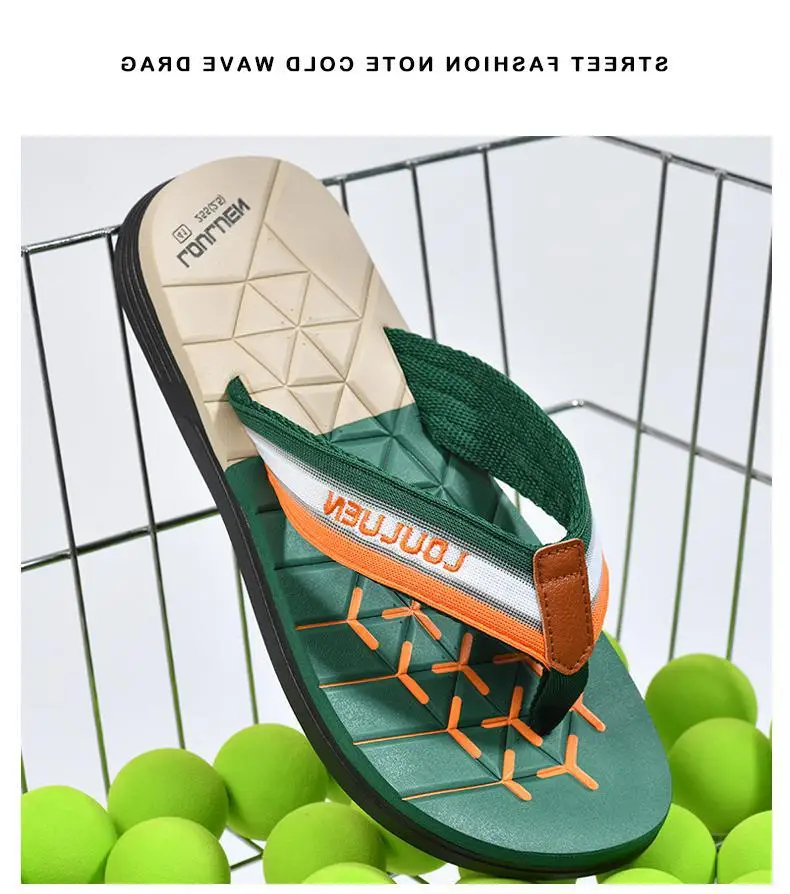 Fujian manufacturers 2024 cross-border new flip-flops men's summer non-slip flip-flop beach slippers men's eva sandals — feature 12