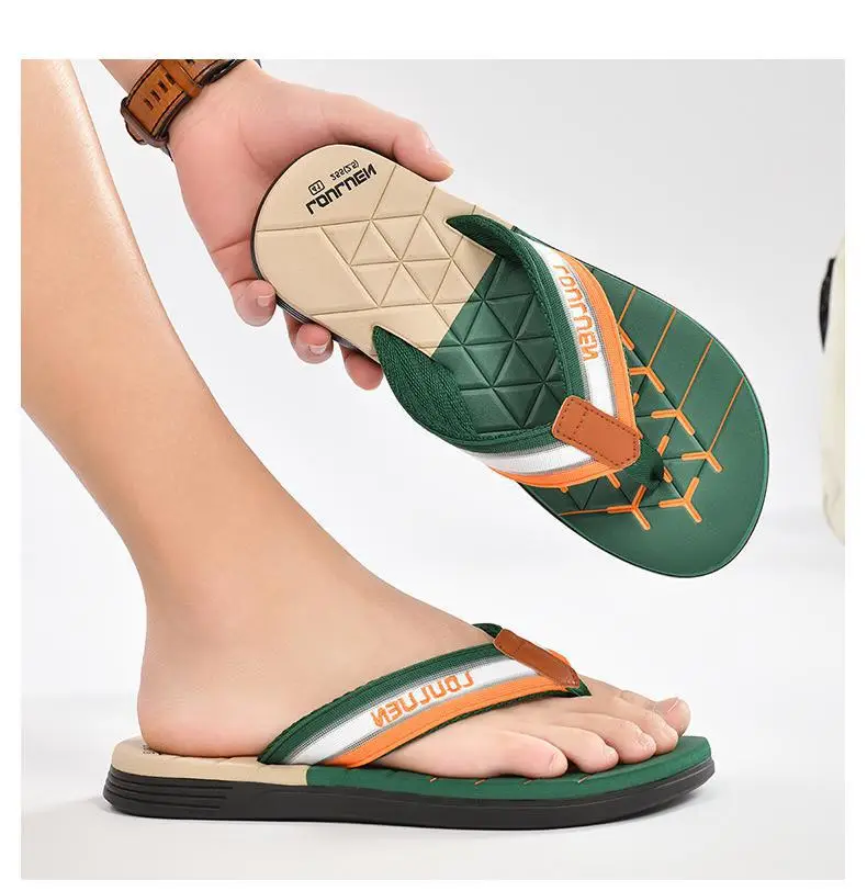 Fujian manufacturers 2024 cross-border new flip-flops men's summer non-slip flip-flop beach slippers men's eva sandals — feature 14
