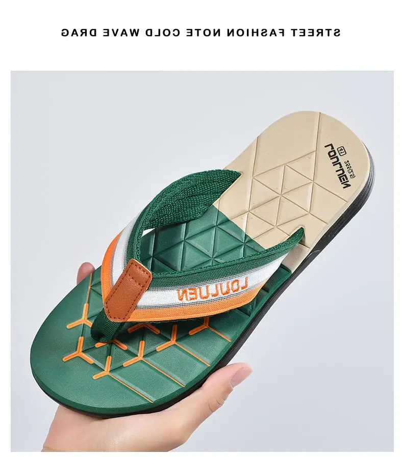 Fujian manufacturers 2024 cross-border new flip-flops men's summer non-slip flip-flop beach slippers men's eva sandals — feature 15