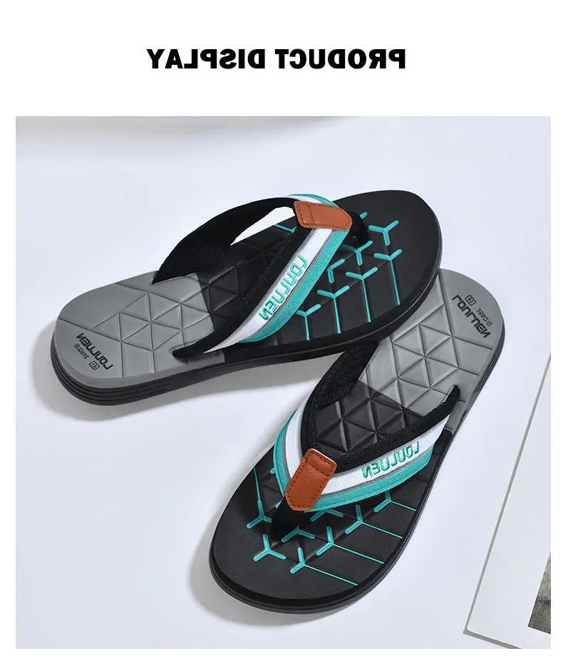 Fujian manufacturers 2024 cross-border new flip-flops men's summer non-slip flip-flop beach slippers men's eva sandals — feature 6