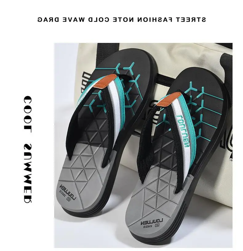 Fujian manufacturers 2024 cross-border new flip-flops men's summer non-slip flip-flop beach slippers men's eva sandals — feature 7