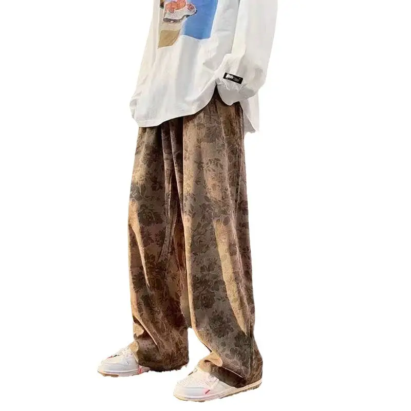 Men's Corduroy Wide Leg Pants Spring Autumn Trendy Brand - Image 7