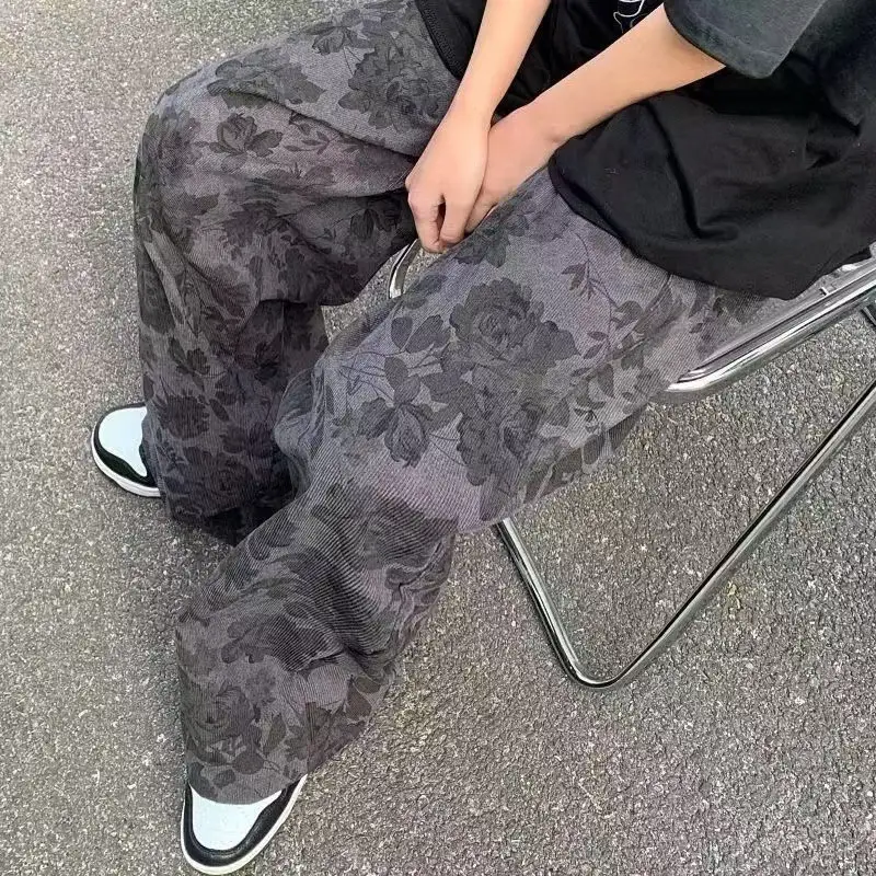 Men's Corduroy Wide Leg Pants Spring Autumn Trendy Brand — feature 15