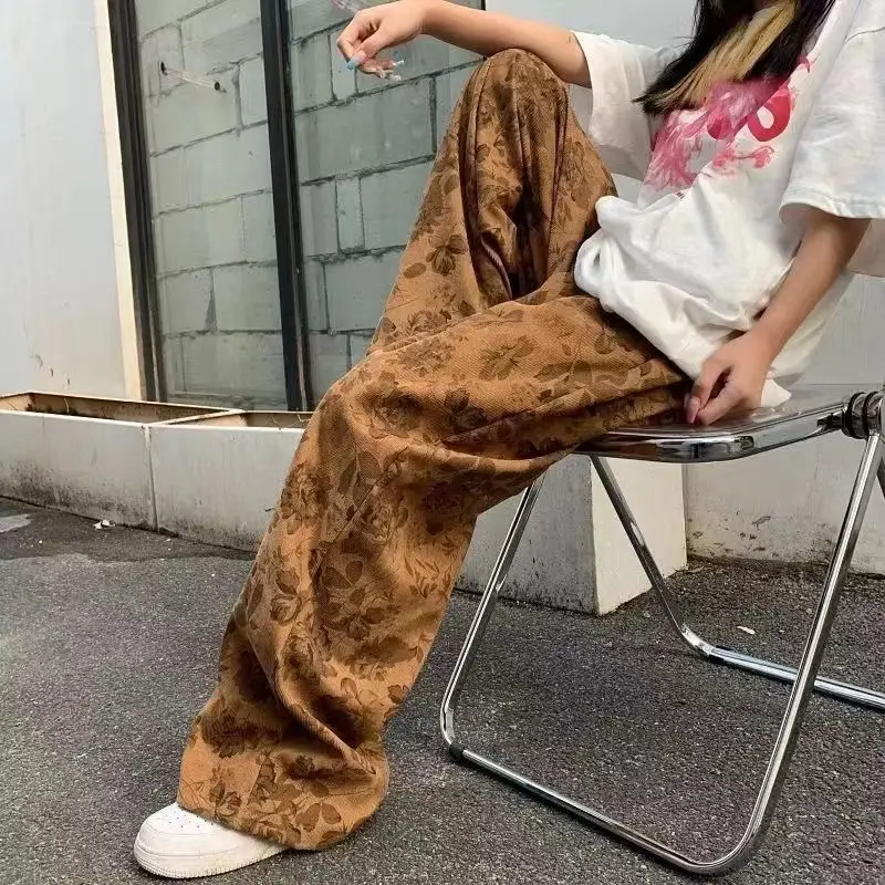 Men's Corduroy Wide Leg Pants Spring Autumn Trendy Brand — feature 18