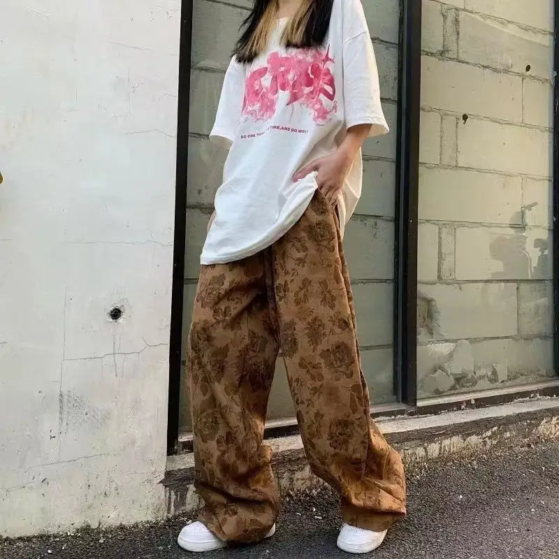 Men's Corduroy Wide Leg Pants Spring Autumn Trendy Brand — feature 2