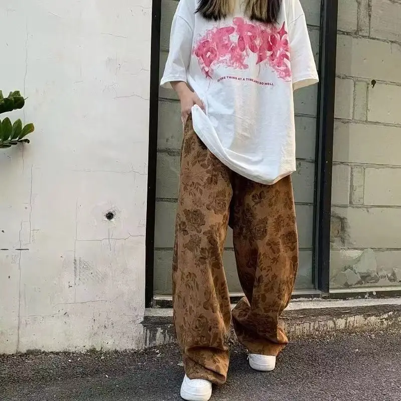 Men's Corduroy Wide Leg Pants Spring Autumn Trendy Brand — feature 20