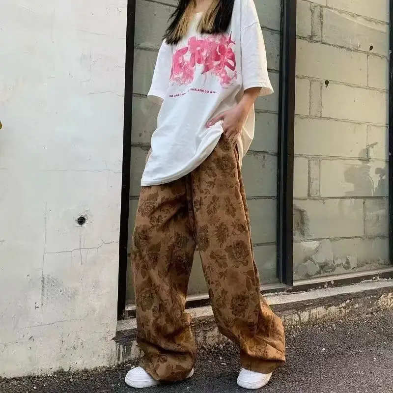 Men's Corduroy Wide Leg Pants Spring Autumn Trendy Brand — feature 7