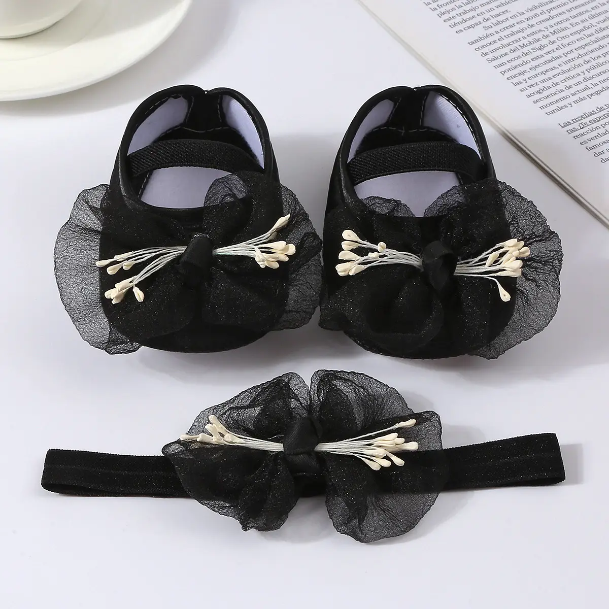 New Cute Princess Shoes 0-1 Year Old Purple Bow Baby Dress Shoes — feature 15