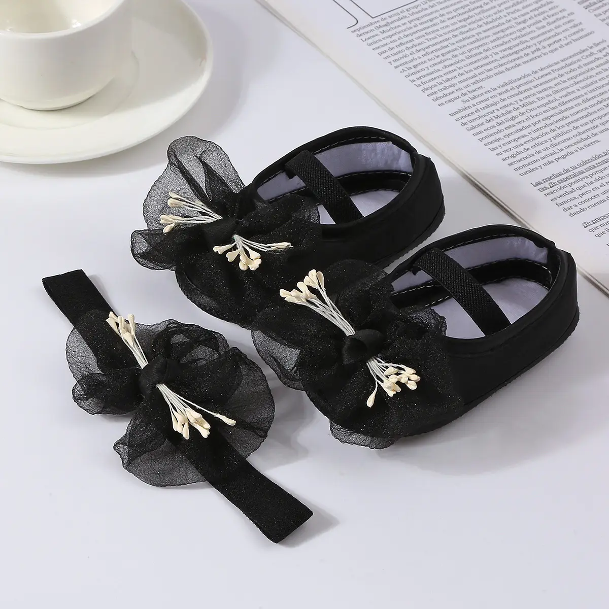New Cute Princess Shoes 0-1 Year Old Purple Bow Baby Dress Shoes — feature 16