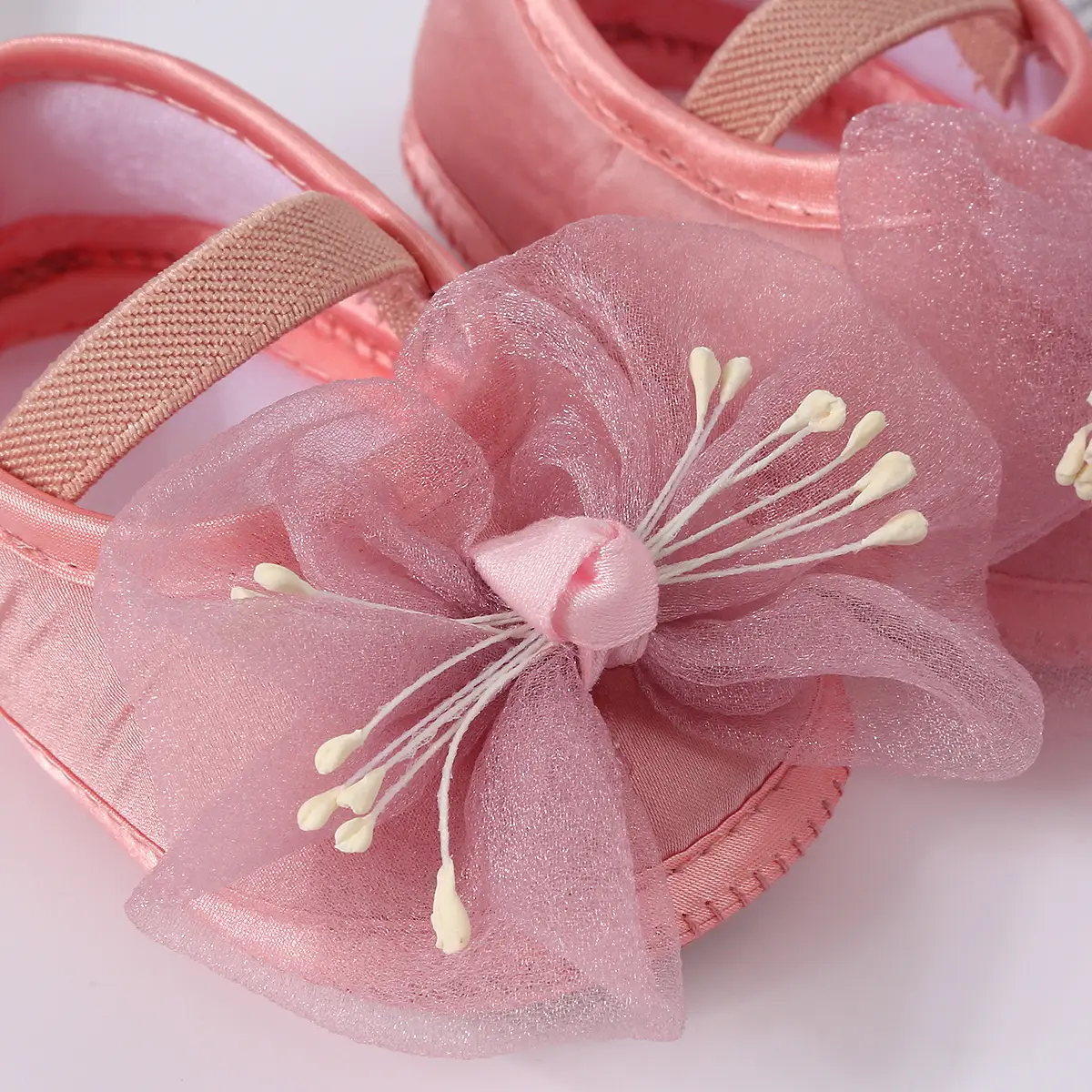 New Cute Princess Shoes 0-1 Year Old Purple Bow Baby Dress Shoes — feature 6
