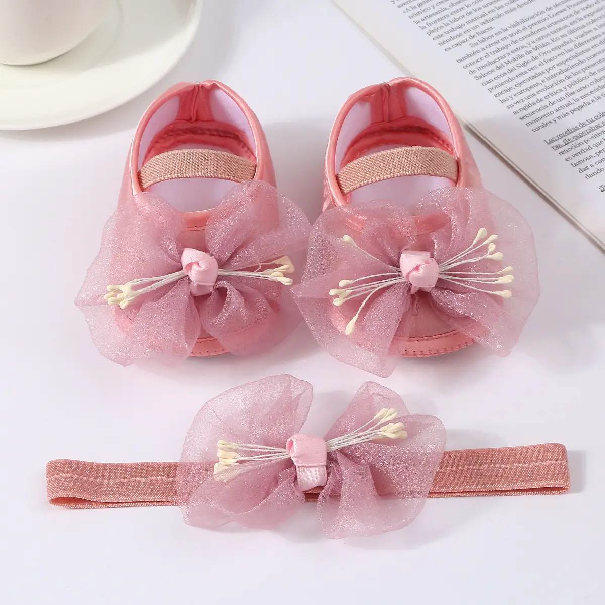 New Cute Princess Shoes 0-1 Year Old Purple Bow Baby Dress Shoes — feature 7