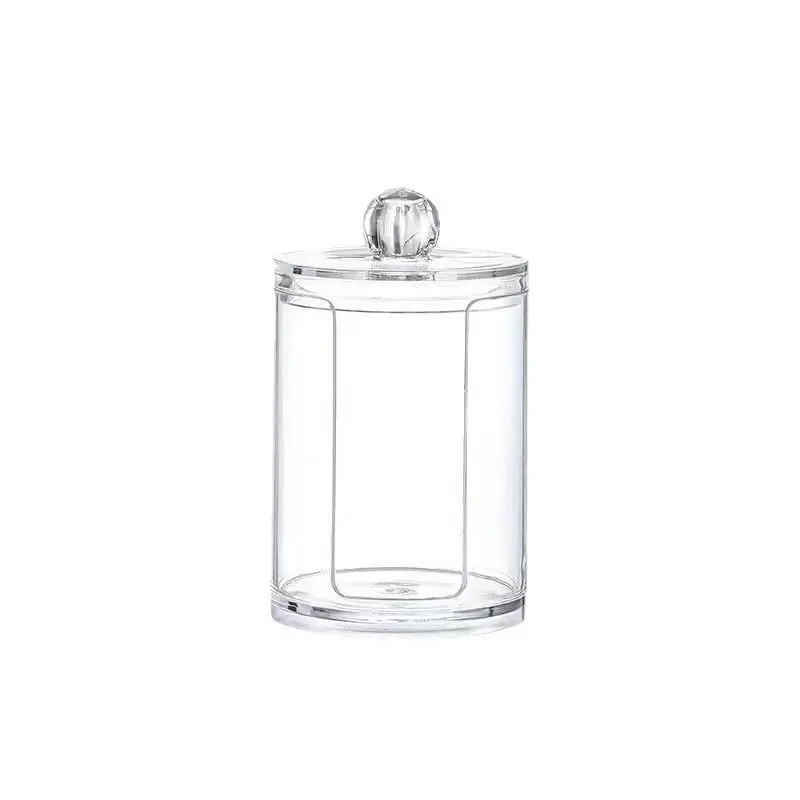 Transparent Diamond Pattern Cotton Swab Storage Box