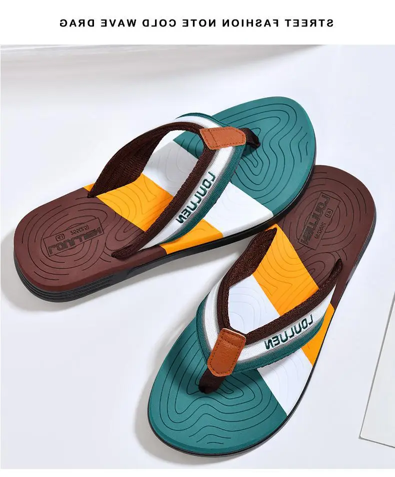 Fujian Factory New Beach Flip-Flops Men's Summer Non-Slip Clip Casual Sandals Men's Fashionable Sandals Korean Style — feature 1