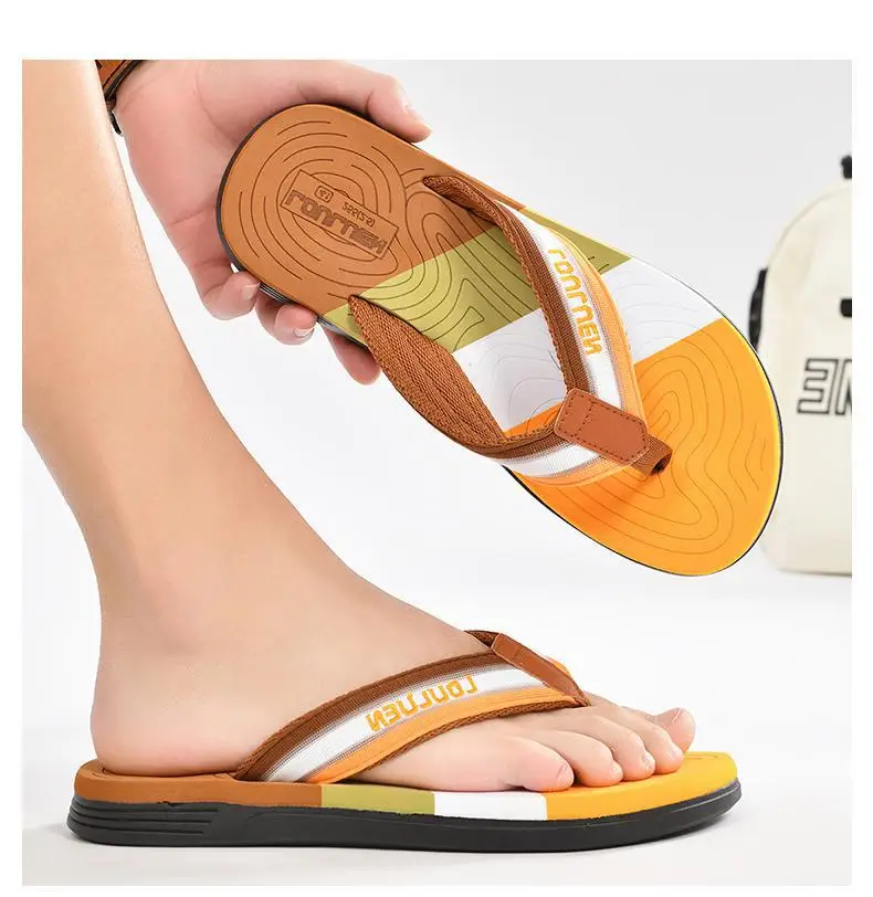 Fujian Factory New Beach Flip-Flops Men's Summer Non-Slip Clip Casual Sandals Men's Fashionable Sandals Korean Style — feature 11