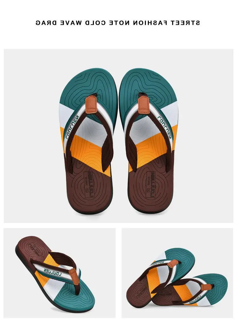 Fujian Factory New Beach Flip-Flops Men's Summer Non-Slip Clip Casual Sandals Men's Fashionable Sandals Korean Style — feature 19