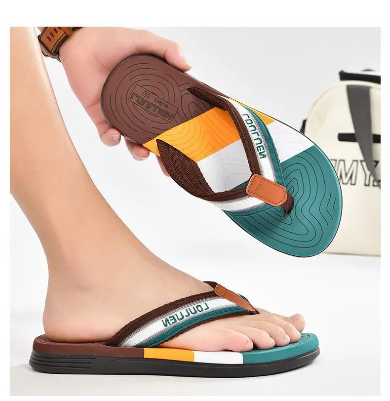 Fujian Factory New Beach Flip-Flops Men's Summer Non-Slip Clip Casual Sandals Men's Fashionable Sandals Korean Style — feature 8