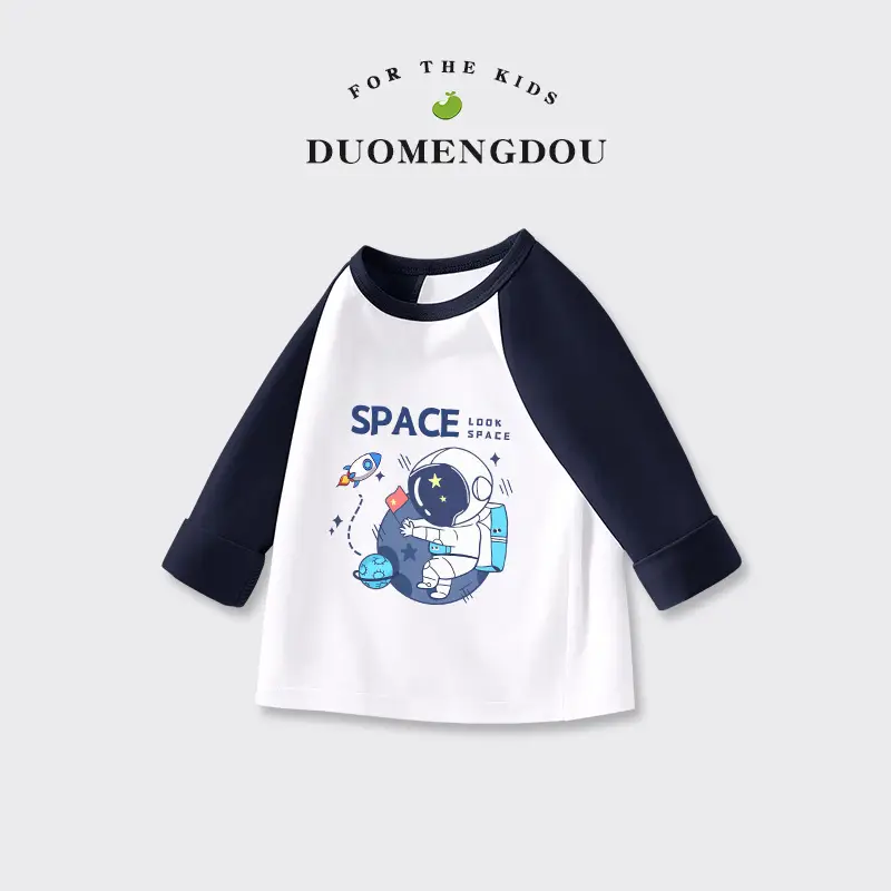 Boys Cotton Raglan T-Shirt Blue Pink Yellow 2025
