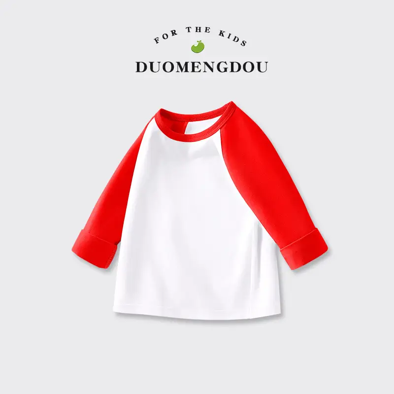 Boys Cotton Raglan T-Shirt Blue Pink Yellow 2025