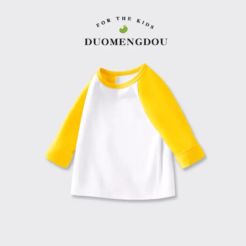 Boys Cotton Raglan T-Shirt Blue Pink Yellow 2025