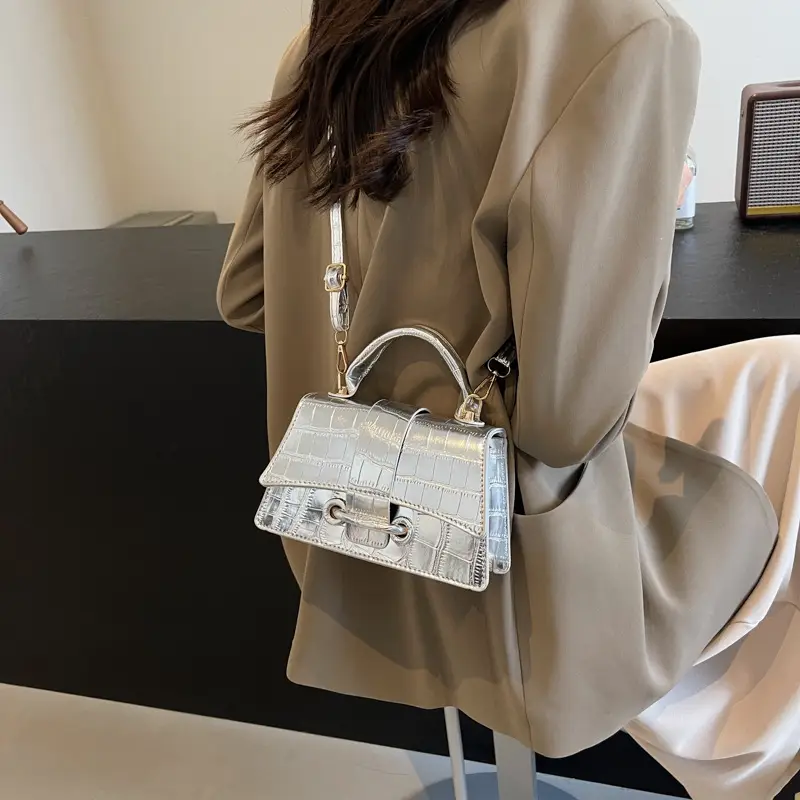 White Crossbody Bag for Women 2024 Summer - Image 6