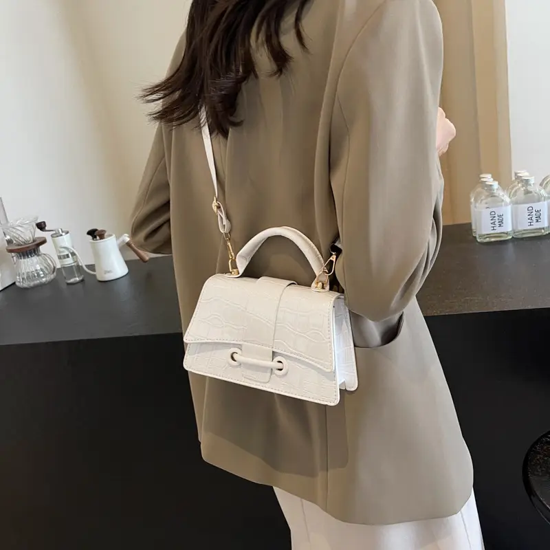 White Crossbody Bag for Women 2024 Summer - Image 7