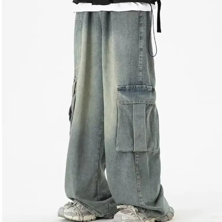 Wide Leg Jeans Men Women Spring Autumn Washable Vintage High Street — feature 12