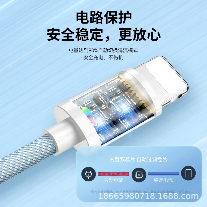 20W Fast Charging 2 Type-C Cable for Apple 13/11 Pro - Image 7