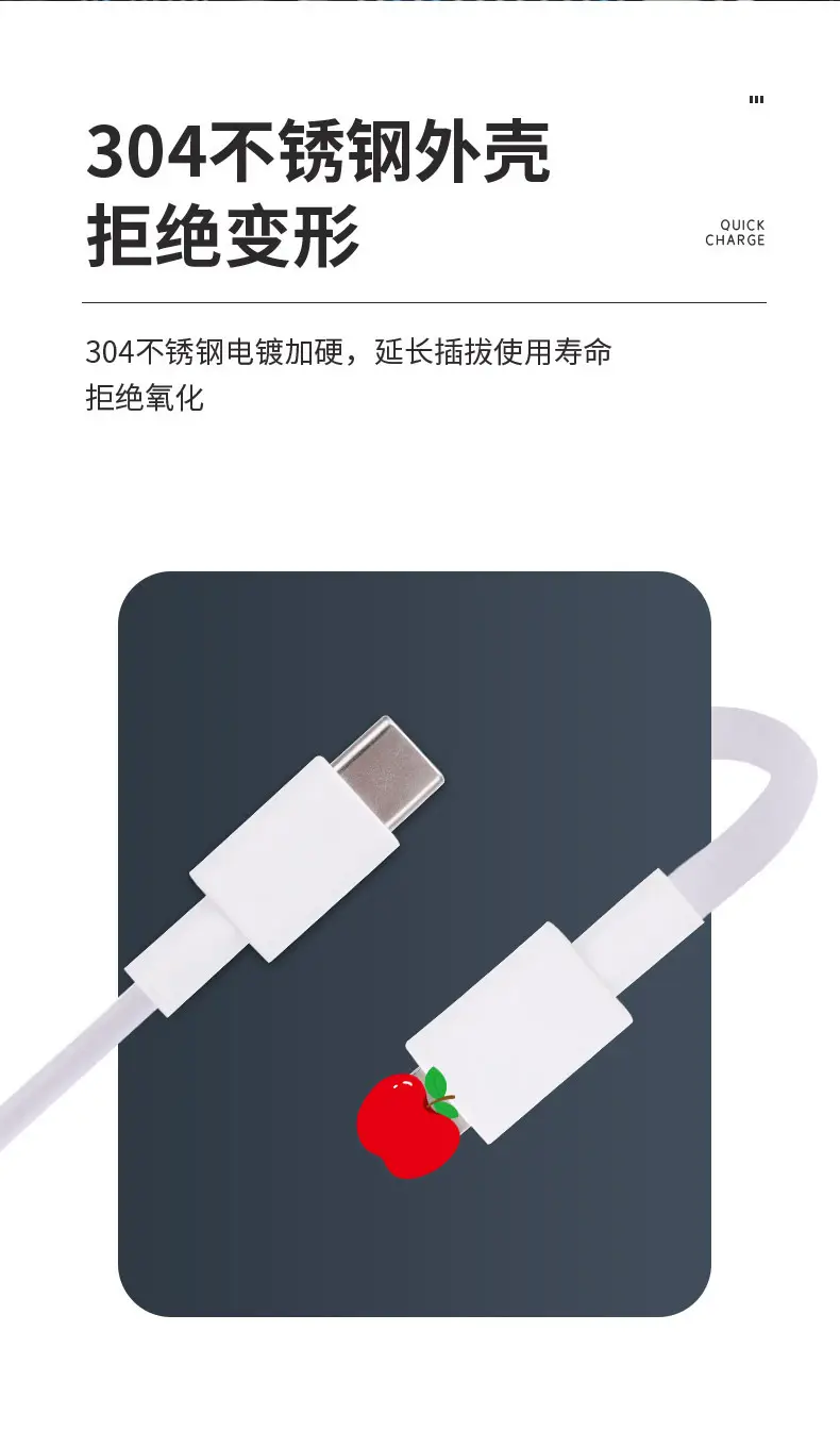 20W Fast Charging 2 Type-C Cable for Apple 13/11 Pro — feature 18