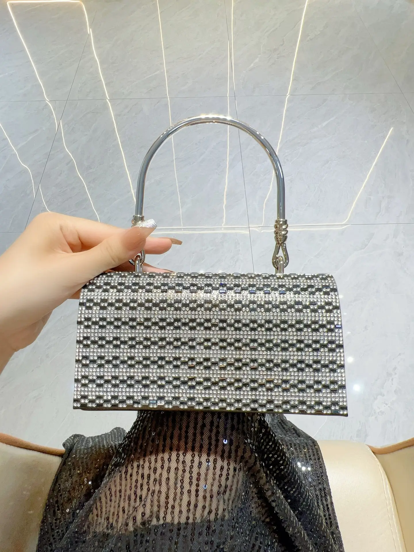Full Diamond Handbag Bar KTV Party Wedding Banquet Bag — feature 14