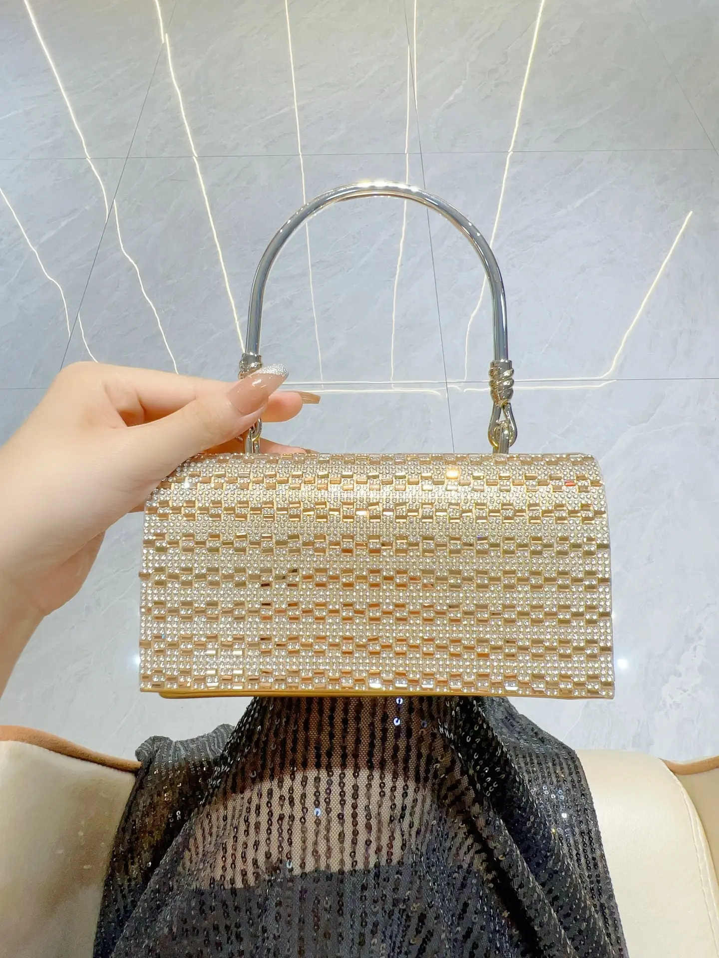 Full Diamond Handbag Bar KTV Party Wedding Banquet Bag — feature 15